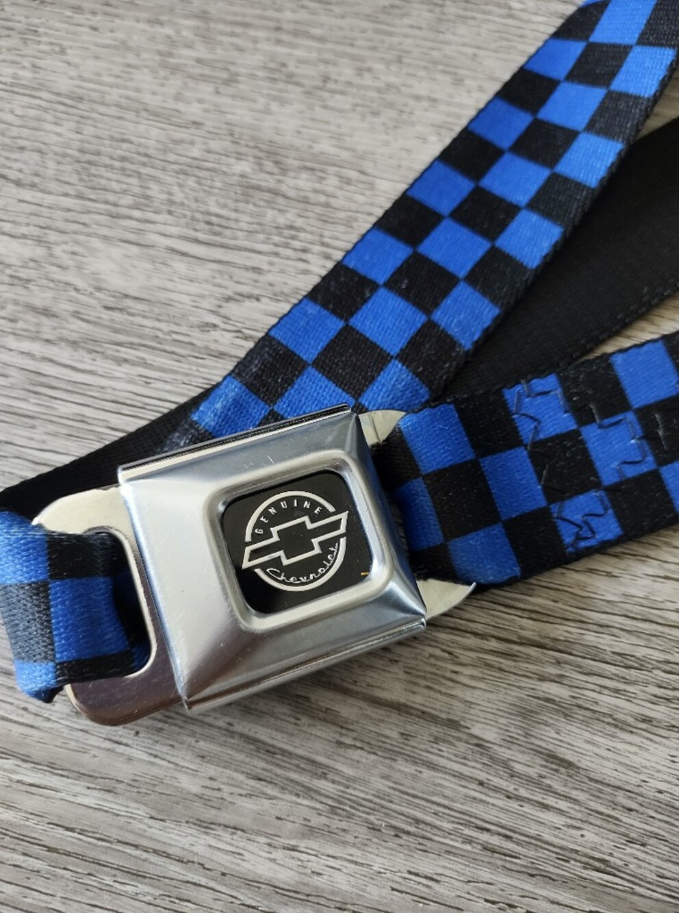 Pre Loved Buckle Down Chevrolet Adjustable Seatbelt Belt. I'm - Picture 2 of 7